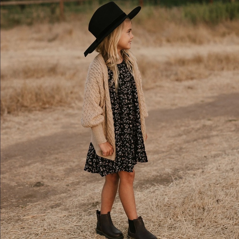 Rylee + Cru Willow Dress in Dark Floral